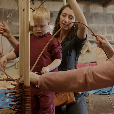 Woven Farewell - weaving with families